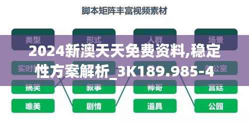 2024新澳天天免费资料,稳定性方案解析_3K189.985-4