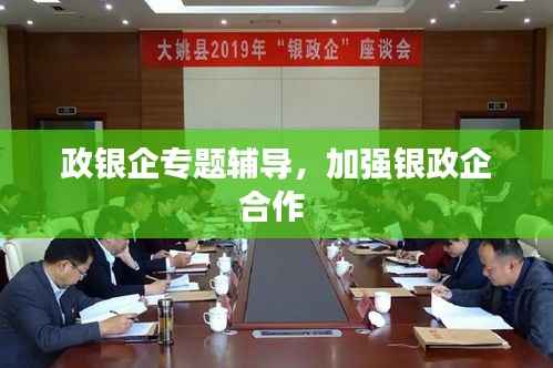 政银企专题辅导,加强银政企合作